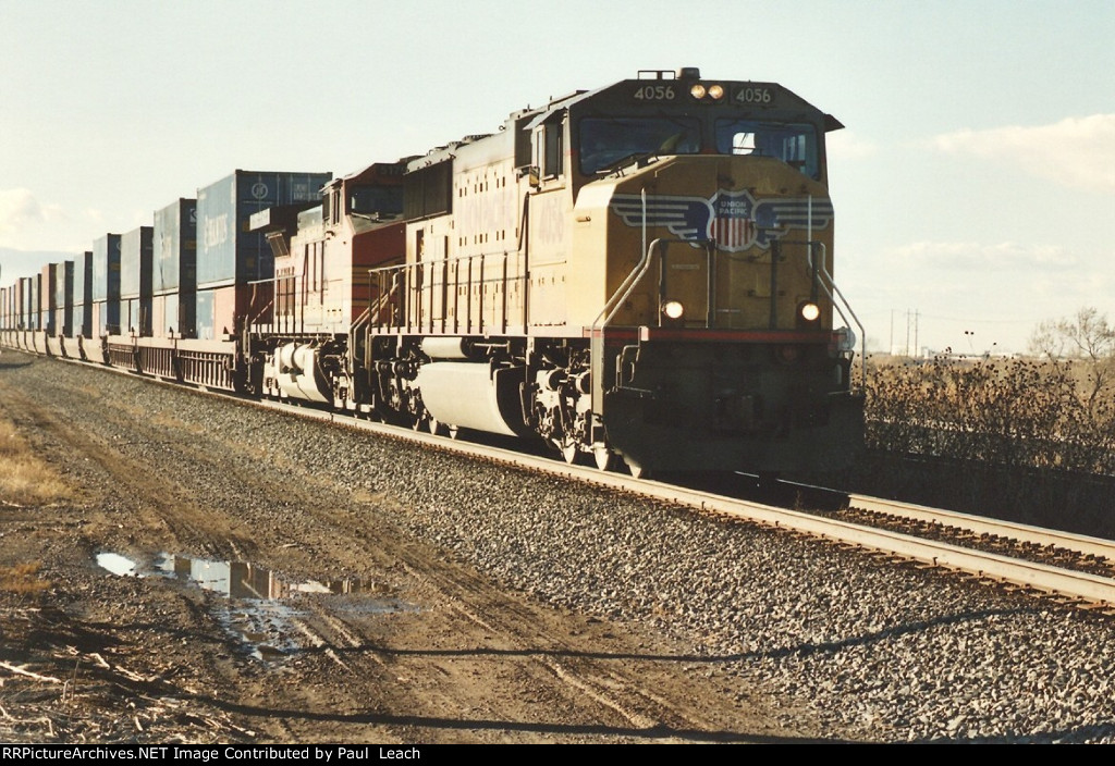 Stack train rolls east